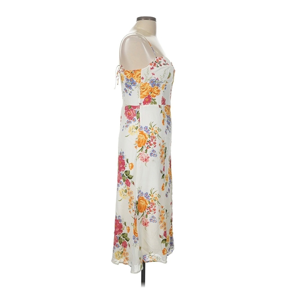 Reformation Juliette Midi Dress 8 10 12 Ivory Floral Wedding Guest Cottagecore - Picture 4 of 8